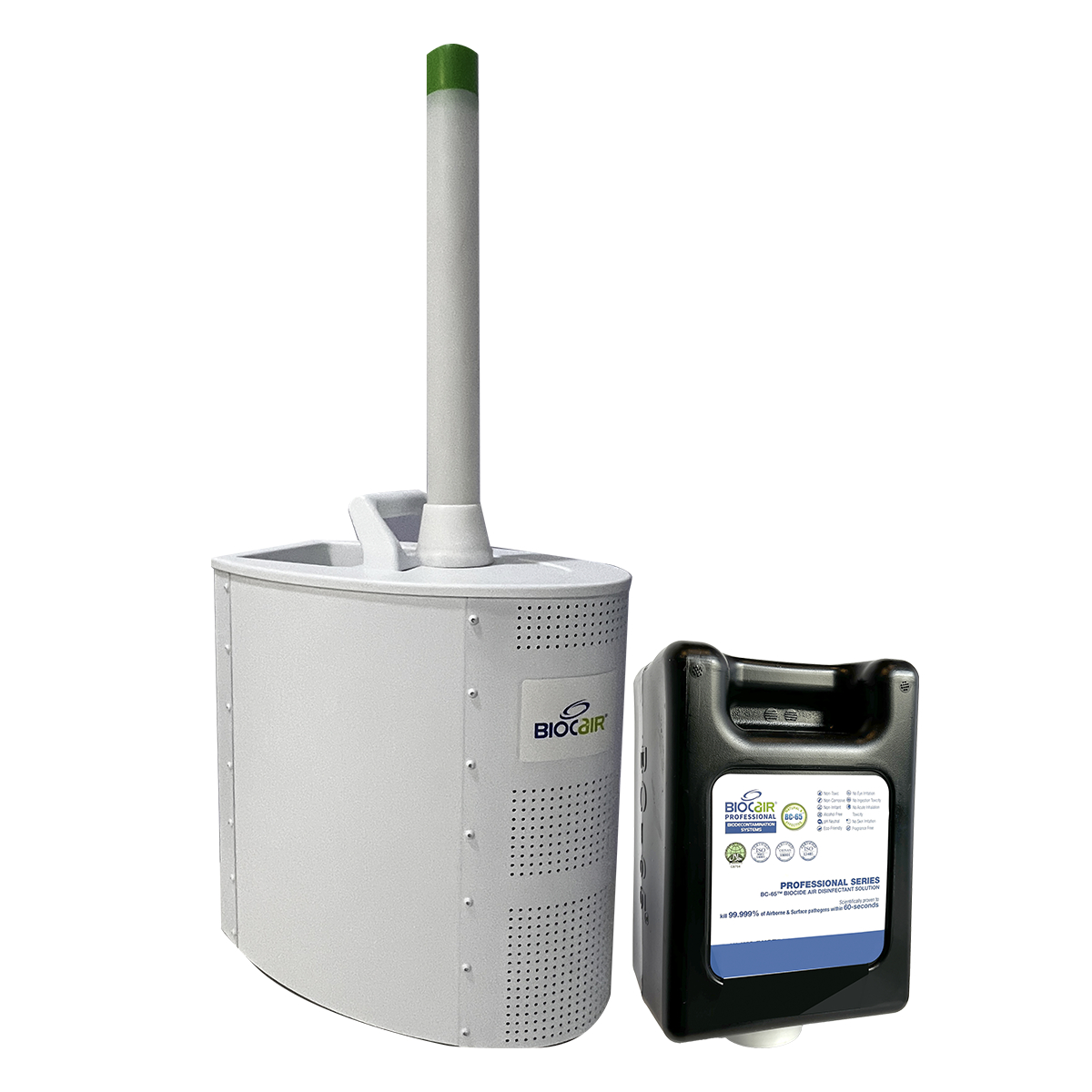 BioCair P320 Disinfectant Machine with 1 BC-65 Air Purifying Disinfectant Solution (3L)