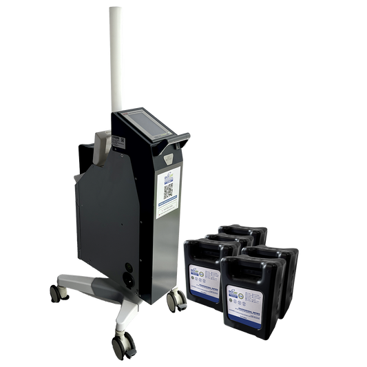 BioCair RADS-1000 Disinfectant Machine with 5 BC-65 Air Purifying Disinfectant Solution (3L)