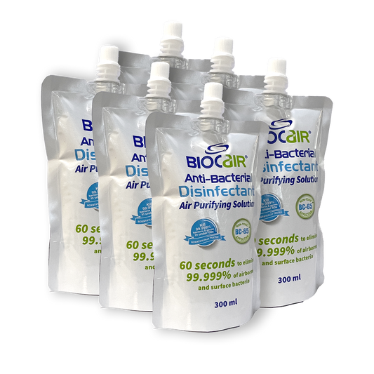 1 Box of 6 Disinfectant Anti Purifying Solution, (300ml)